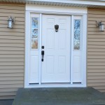 white front door