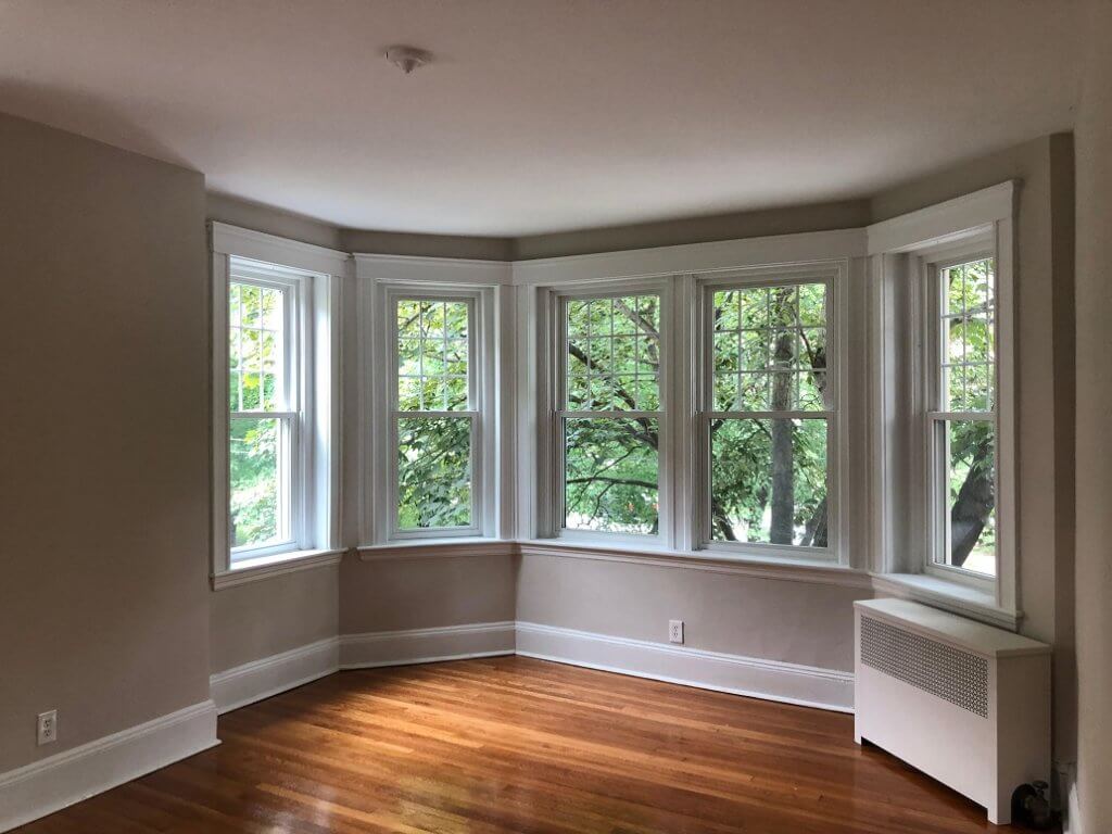 Interior of building with new Harvey Windows